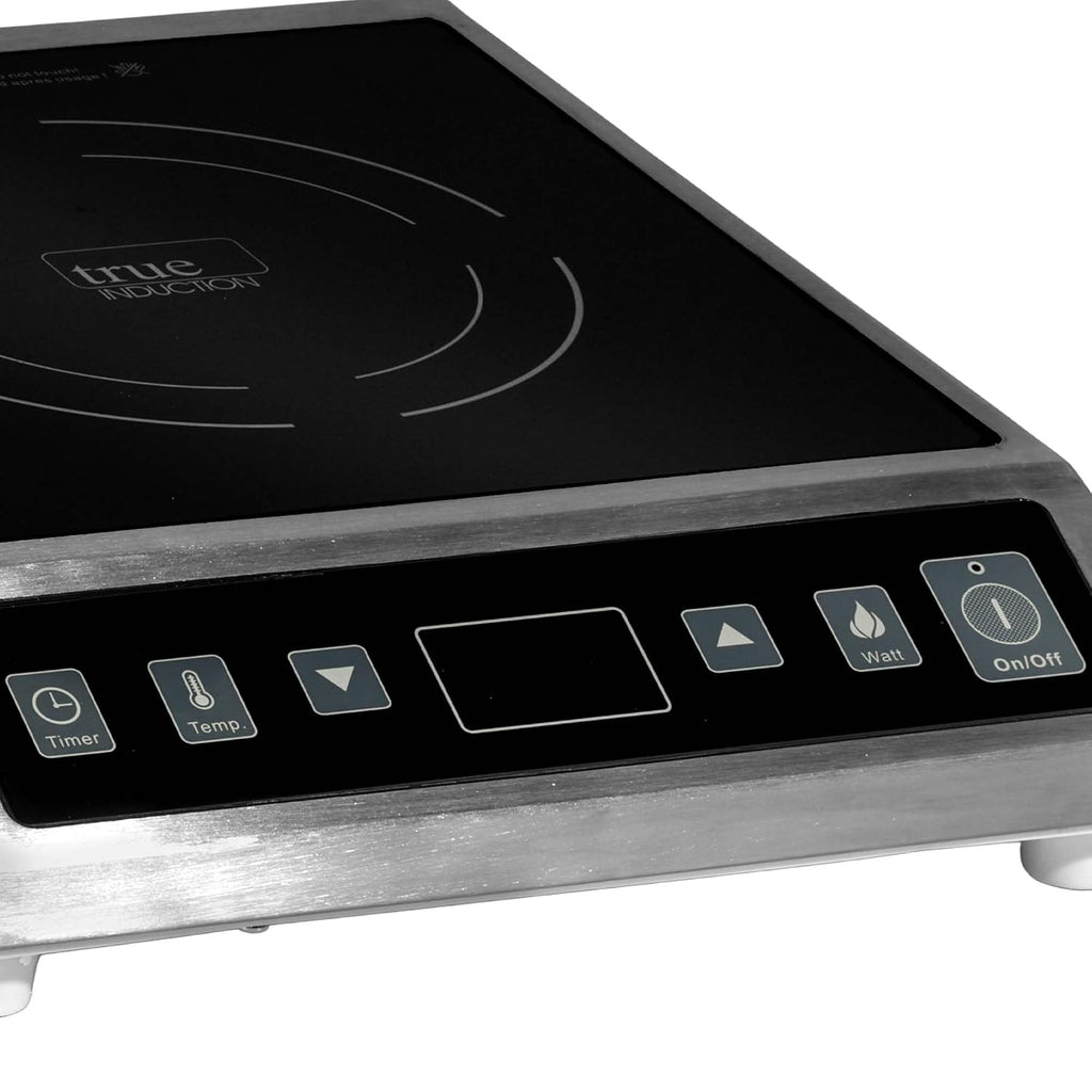 TI-1SSC Commercial 12 inch Portable Single Burner Induction Glass-Ceramic Cooktop, 1750W, UL197 Certified