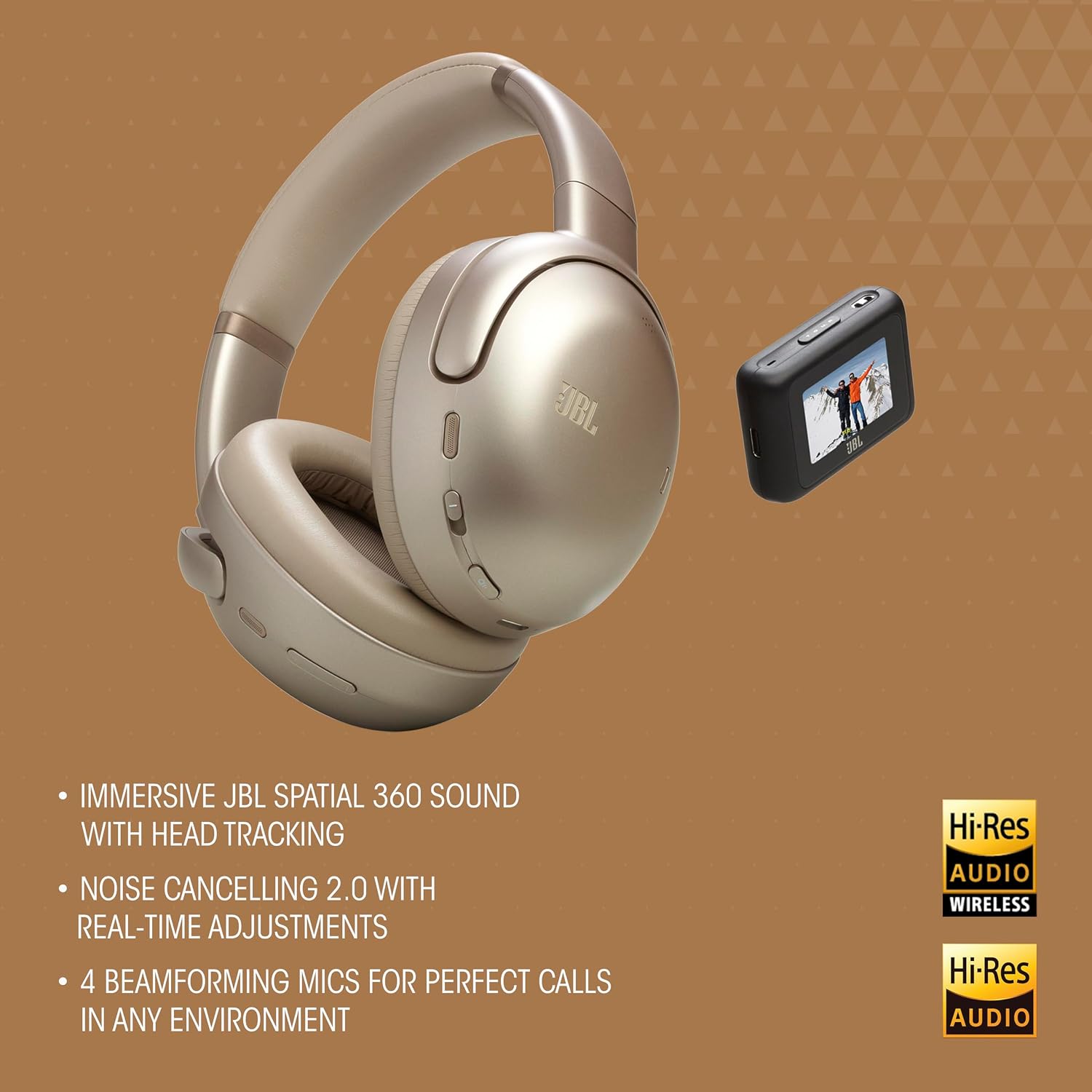 JBL Tour One M3 Smart Tx - Wireless Over-Ear Noise Cancelling Headphones with Smart Transmitter, Hi-Res Audio (3.5mm or USB-C), Spatial 360 Sound with Head Tracking & 70Hrs of Playback (Blue)