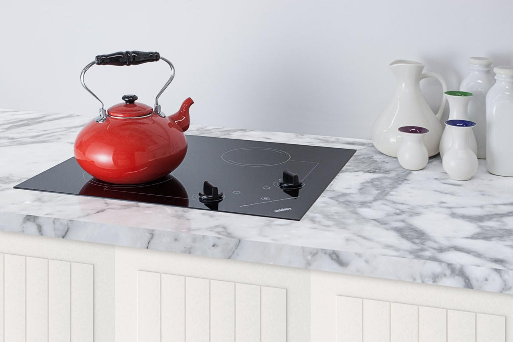 Summit 21' 2 Burner Electric Cooktop. 115 Volt Radiant Cooktop, ADA Compliant, Black - CR2B121