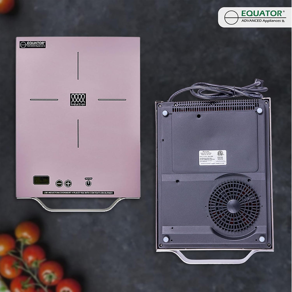 Equator 11' Portable One-Burner Induction Cooktop LIGHT AlumInum Handle 110V