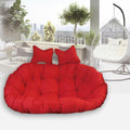 Double Seat Egg Chair Cushion Washable, Outdoor Cushion Replacement 2 Person Thick 6inch Round Hanging Hammock Chair Cushion Only with Zipper for Hanging Egg Chair Swing