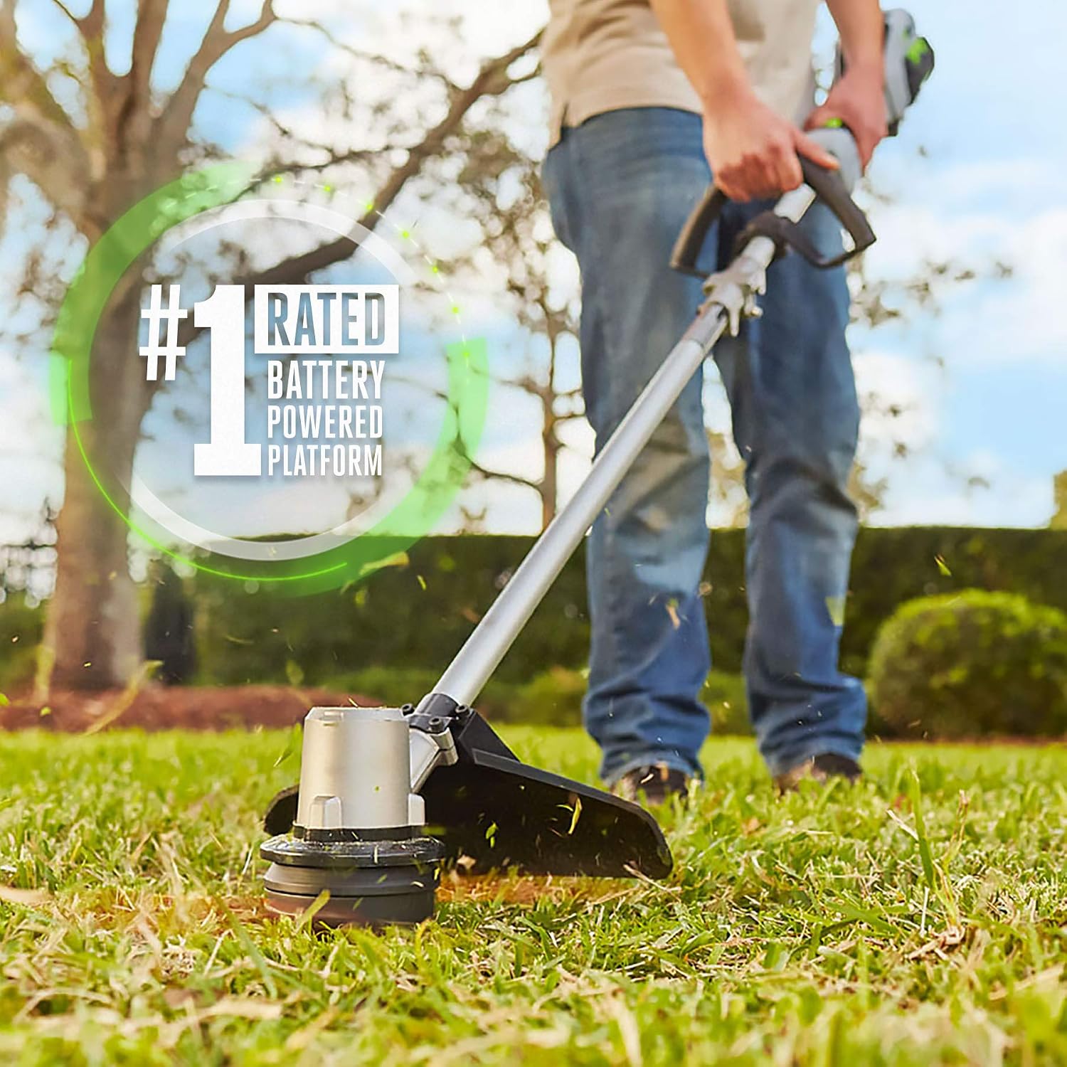 EGO POWER+ Combo, Cordless Trimmer and Blower, 15' Trimmer for Weeds and Grass with Rapid Reload and Cordless Electric 530 CFM Blower, Includes 56V 2.5Ah Battery and Charger - ST1502LB