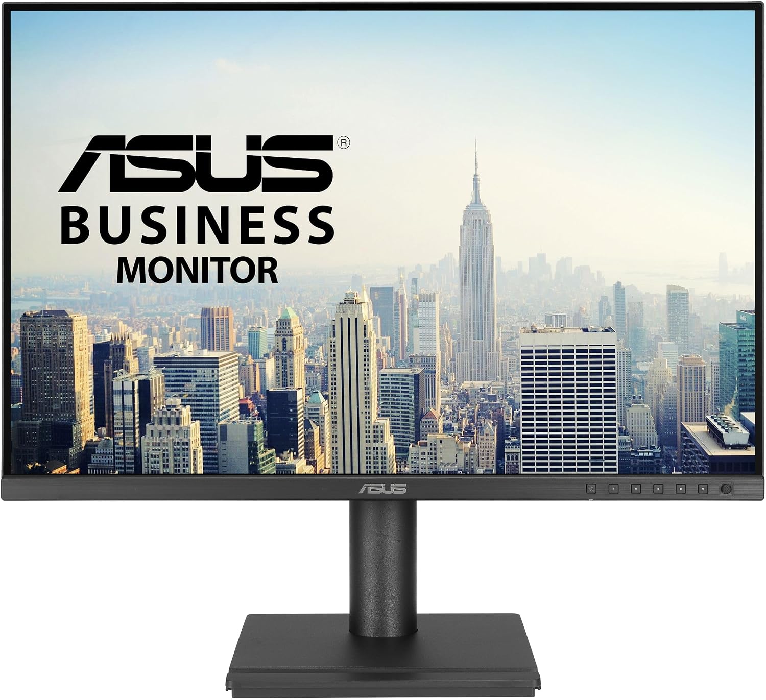 ASUS 24' Business Monitor (BE248QF) - WUXGA (1920x1200), IPS, 100Hz, Frameless, Speakers, Height Adjustable, Ergonomic Design, HDMI, Eye Care, VESA Wall Mountable, 3 yr Warranty