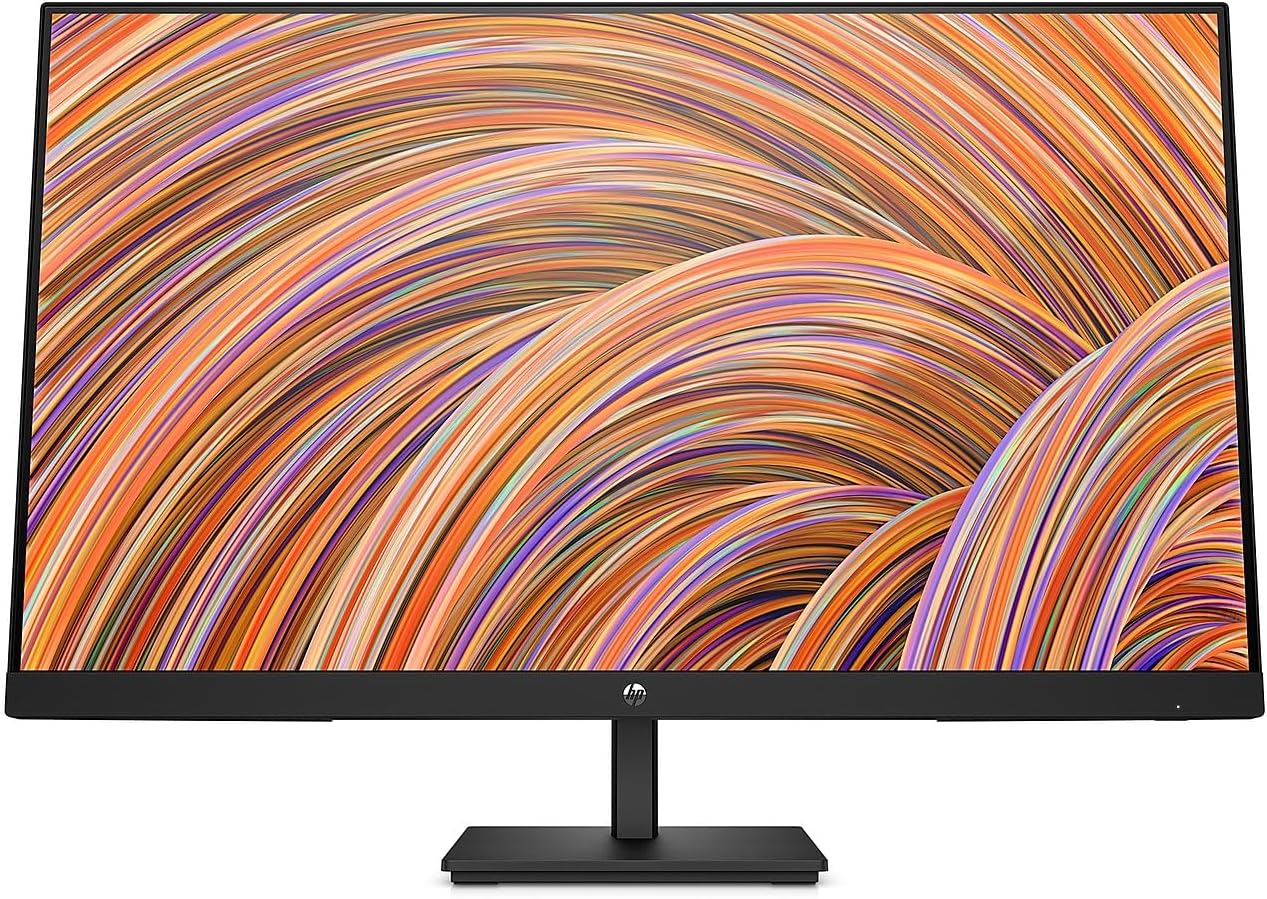 HP V27i G5 FHD Monitor, AMD FreeSync Technology, HDCP Support for HDMI (V27i G5, Black)