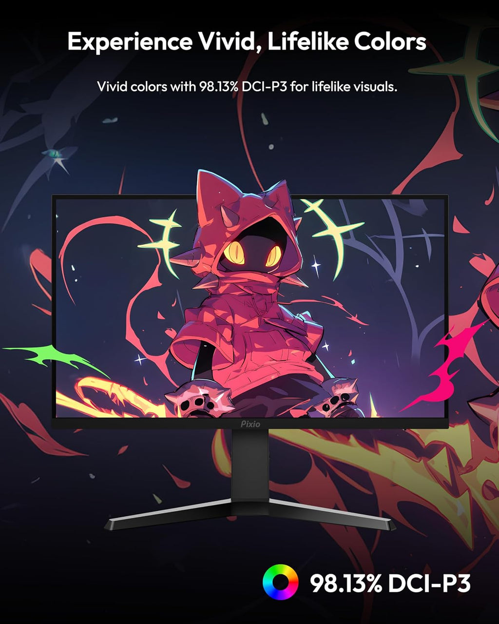 Pixio PX279 Prime Neo 27 inch 240Hz Refresh Rate FHD 1080p Resolution Fast IPS Panel 1ms GTG Response Time Gaming Monitor with Adaptive Sync and Fully Adjustable Stand