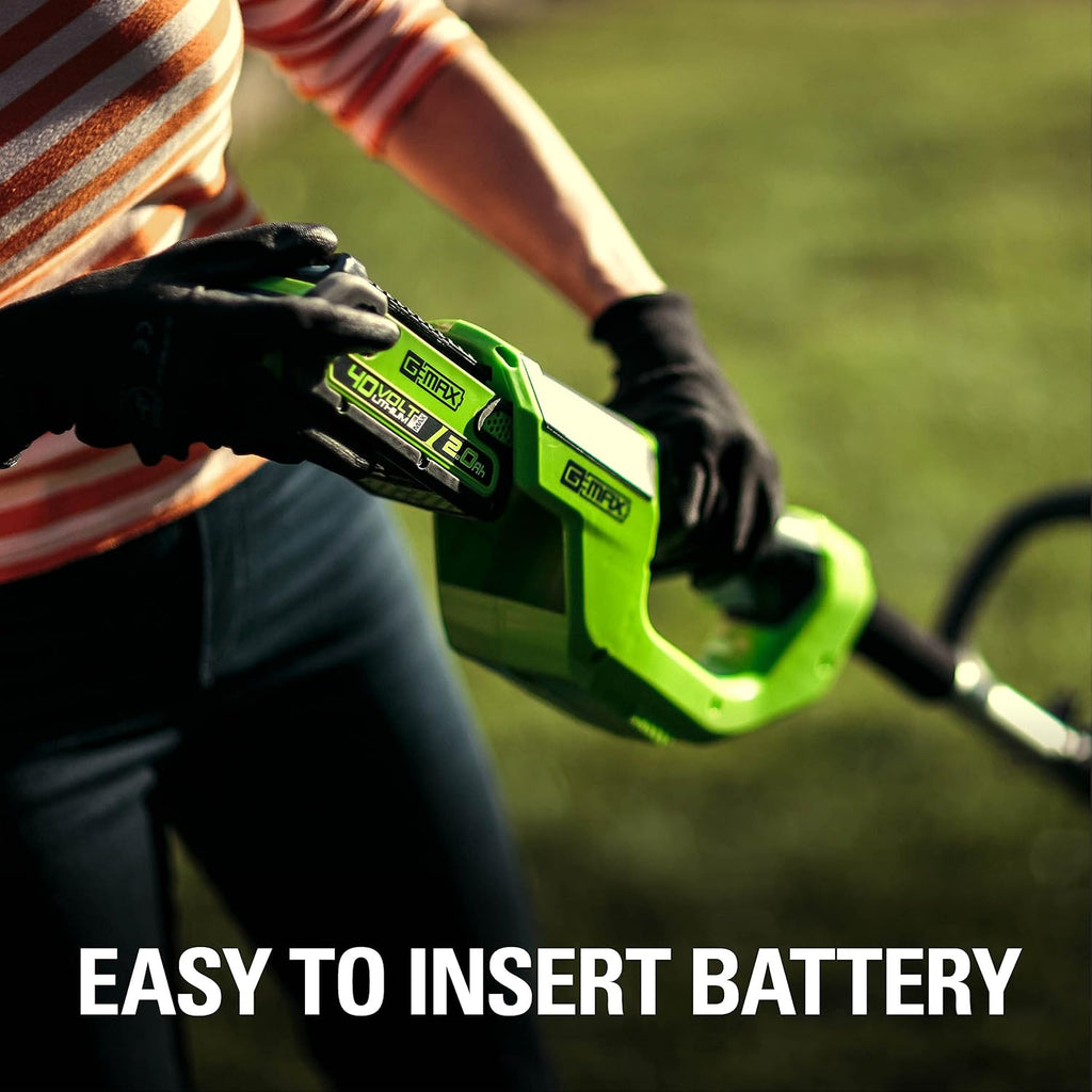 Greenworks 40V 12' Cordless String Trimmer, 0.065' Dual Line with Auto Feed, Variable Speed, Lightweight Weed Eater, 3-Year Warranty