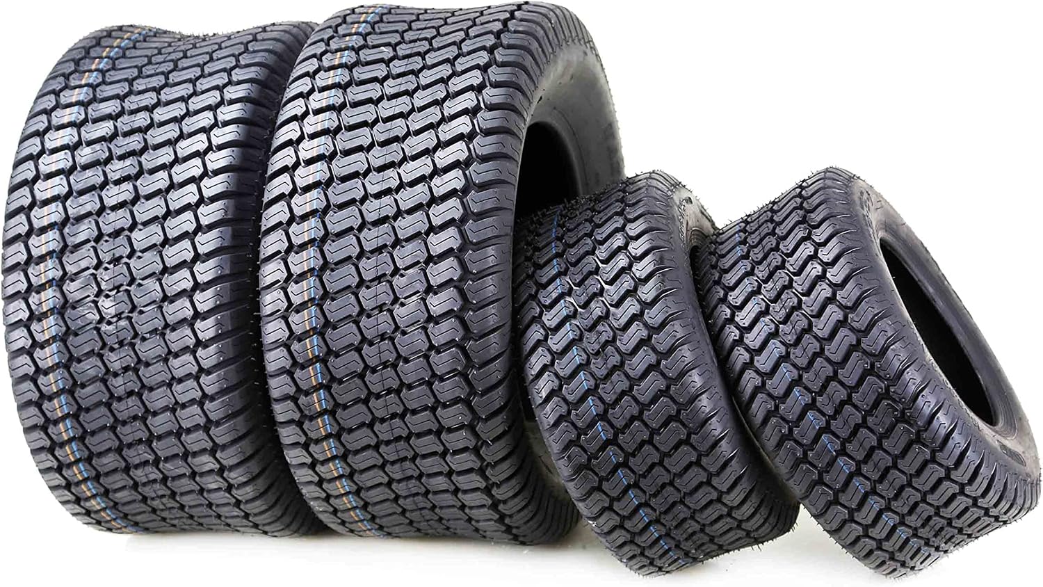 WANDA 4 Pack 16x6.5-8 & 24x12-12 Ride Lawn Mower Turf Tires 4 PR