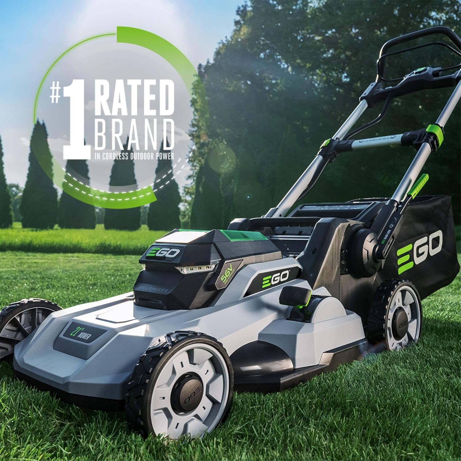 EGO POWER+ Electric Lawn Mower, Cordless Push, 21' Deck, Battery and Charger Not Included - LM2110