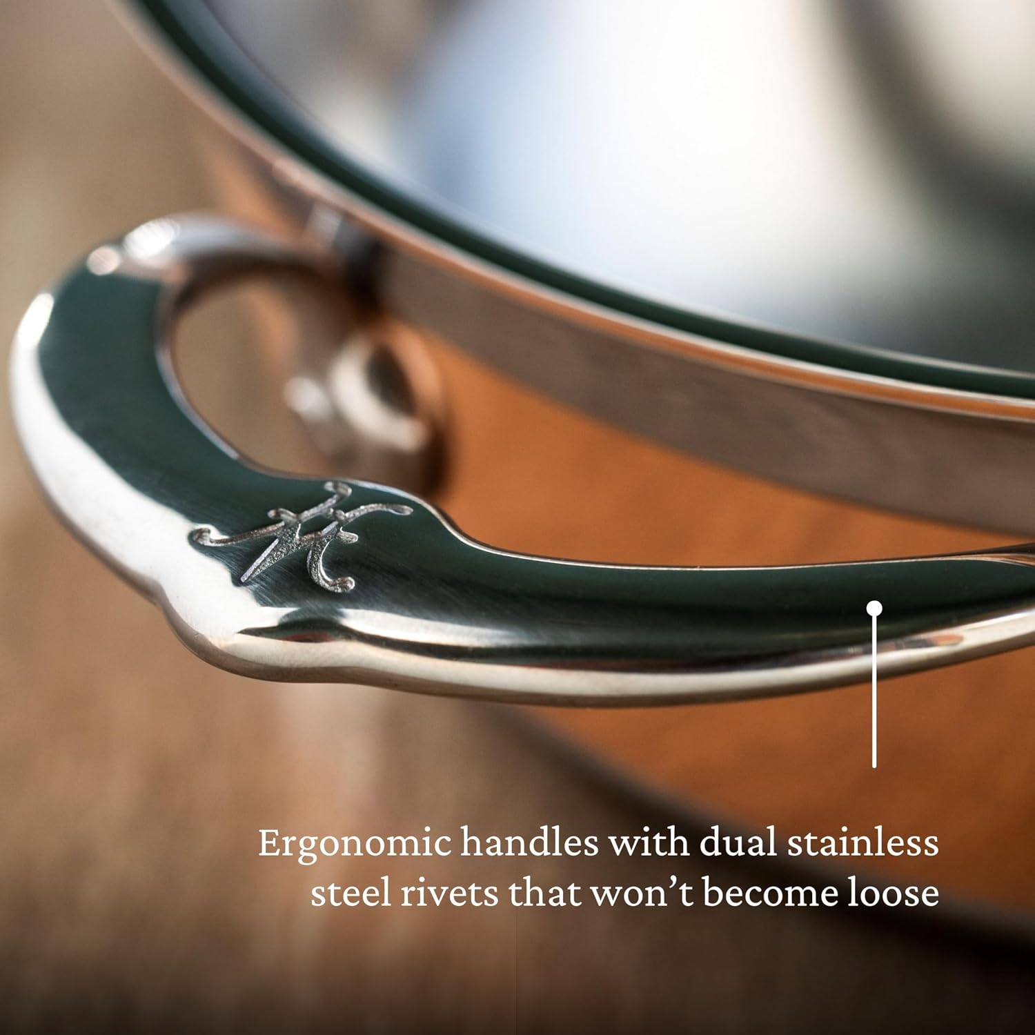 Hestan - CopperBond Collection - 100% Pure Copper Essential Pan, Induction Cooktop Compatible, 5 Quart