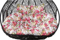 Replacement Double Egg Chair Cushion Outdoor Patio Wicker Loveseat Hanging Swing Egg Chairs for 2 Persons Ideal for Patio Backyard Balcony - Hammock Swing Chair Cushion