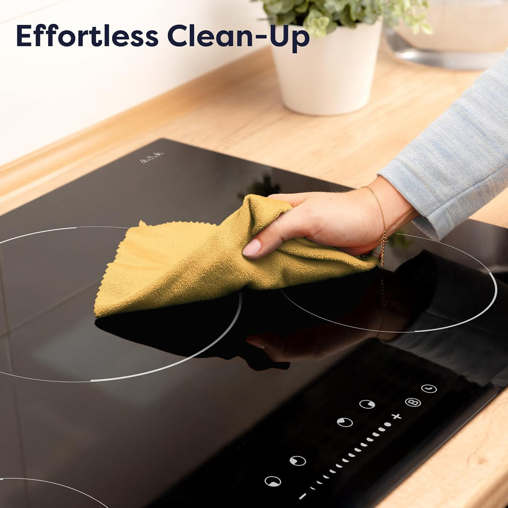 CIARRA 30 inch Induction Cooktop 4 Burners, 8200W Built-in Induction Stovetop with Booster, Timer & Safety Lock