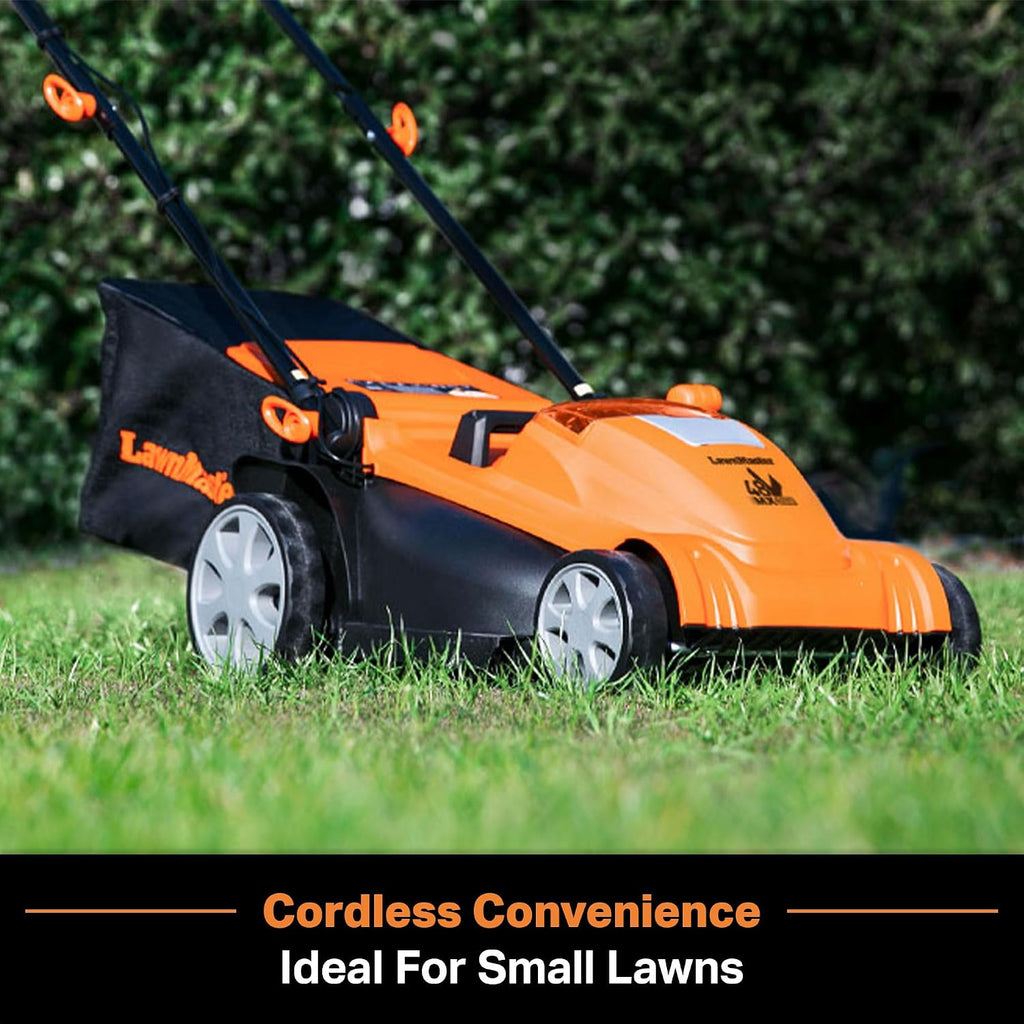 LawnMaster CLMF4815E 48V MAX 15-inch Brushless Cordless Lawn Mower with 2X24V MAX 4.0Ah Battery and a Dual Charger
