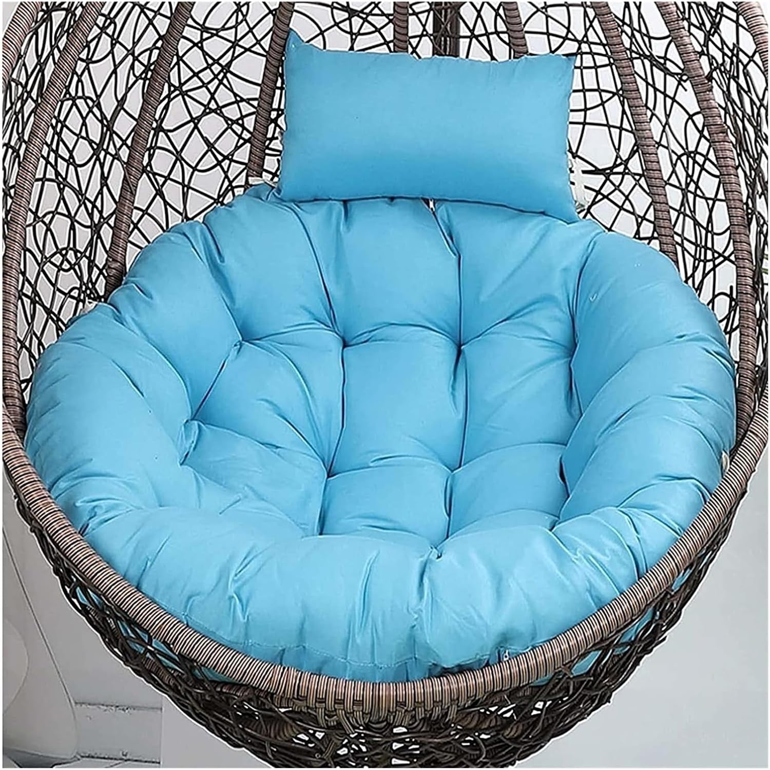 Indoor Outdoor Rocking Chair Cushion Soft Thick Comfortable Hanging Egg Hammock Chair Seat Pad Removable Thick Hanging Basket Chair Cushion Washable
