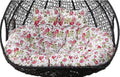 Replacement Double Egg Chair Cushion Outdoor Patio Wicker Loveseat Hanging Swing Egg Chairs for 2 Persons Ideal for Patio Backyard Balcony - Hammock Swing Chair Cushion