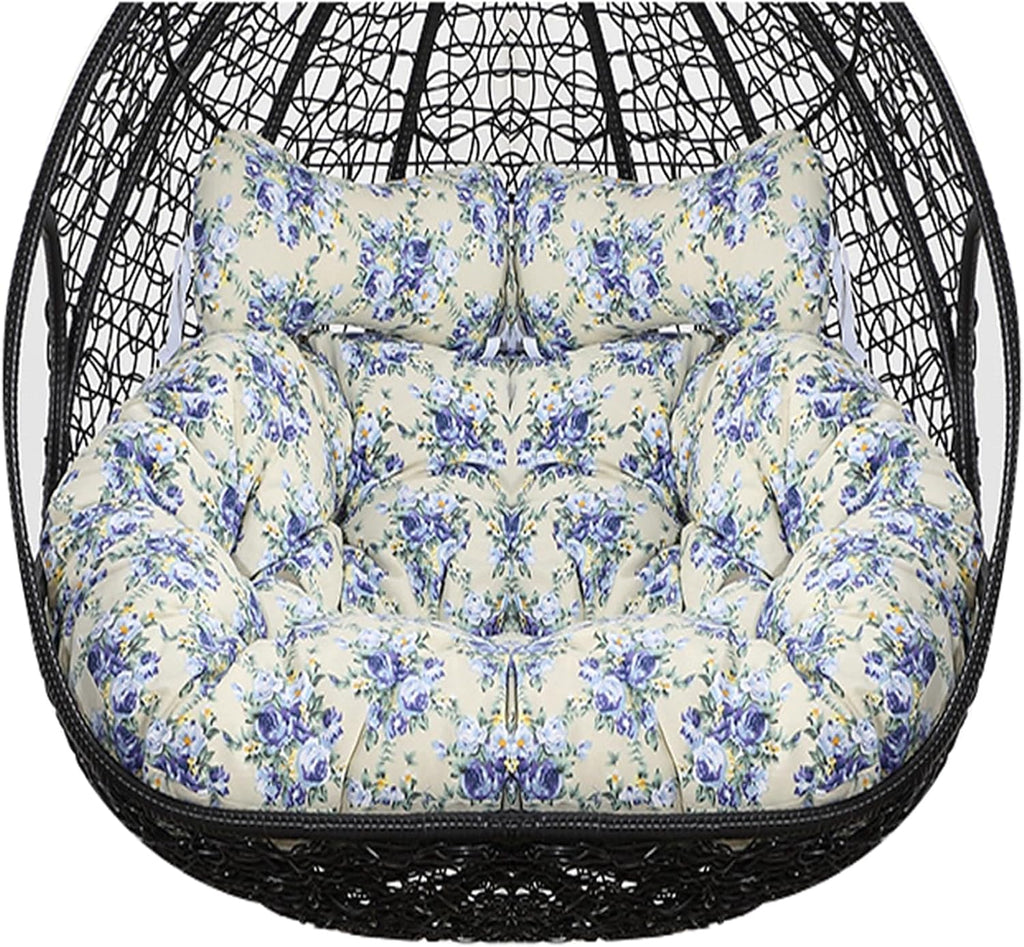 ZTGL Hammock Swing Chair Cushion, Washable Double Egg Chair Cushion Replacement, Removable 2 Persons Hanging Swing Egg Chairs Chair Pads for Indoor Outdoor,K,1 pc 110x150cm