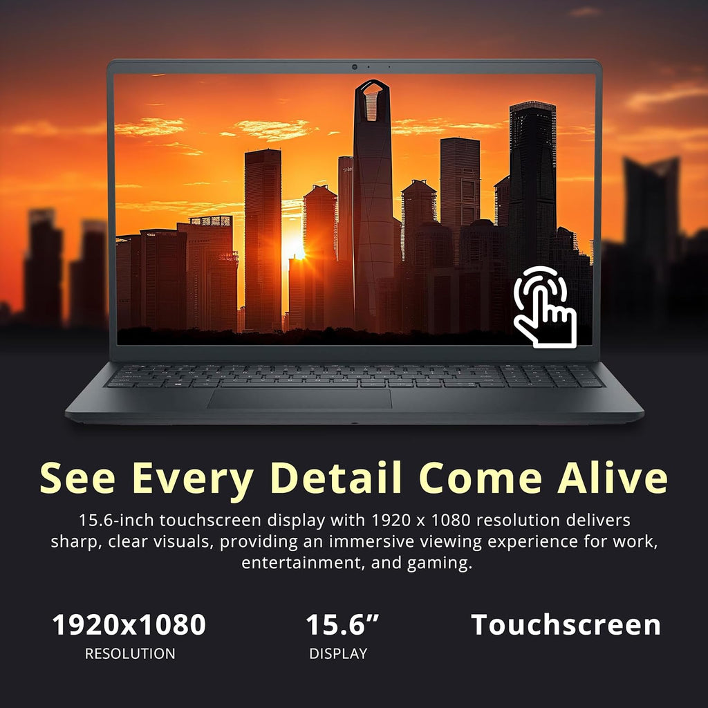 Dell Inspiron 15.6' FHD Touchscreen Laptop, Intel i5-1334U, 32GB RAM, 1.16TB Storage(1TB SSD+160GB Docking Station Set), Intel UHD Graphics, Num Pad, Wi-Fi 6, Copilot, Win 11, Black