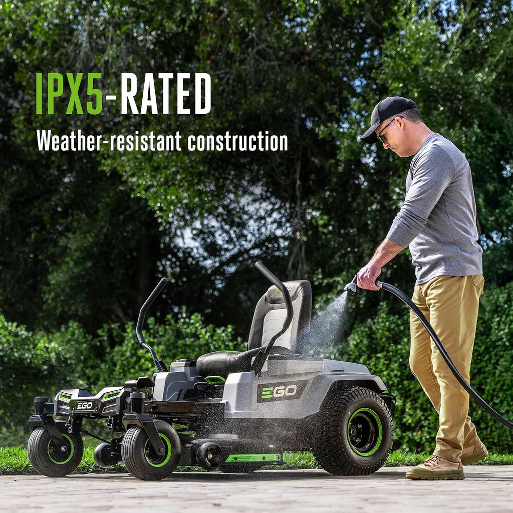 EGO POWER+ Z6 Zero Turn Riding Lawn Mower, 42' Deck, Includes (2) 56V 10.0Ah and (4) 56V 6.0Ah Batteries and 800W Charger - ZT4215S
