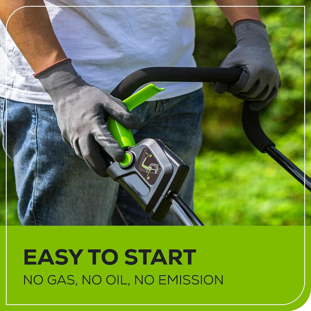 Greenworks 24V 13' Brushless Cordless Lawn Mower with 4.0Ah Battery & Charger,Maintenance-Free Push Mower with 2-in-1 Mulch/Bag