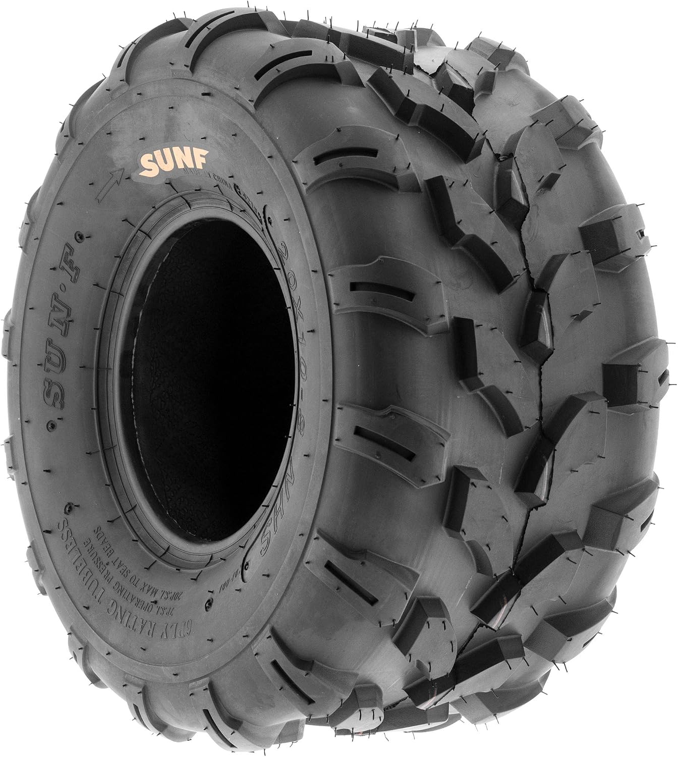 SunF Set of 2 ATV Tires 19x9.5-8 Lawn Mower Off-Road Tires 6 ply-A003