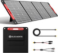 ELECAENTA 200W Portable Solar Panel for Jackery/EF Ecoflow/Bluetti/Anker Power Station, 25% Conversion, Ultra Lightweight, Flexible & Foldable Solar Charger for Outdoors RVs Camping Off Grid