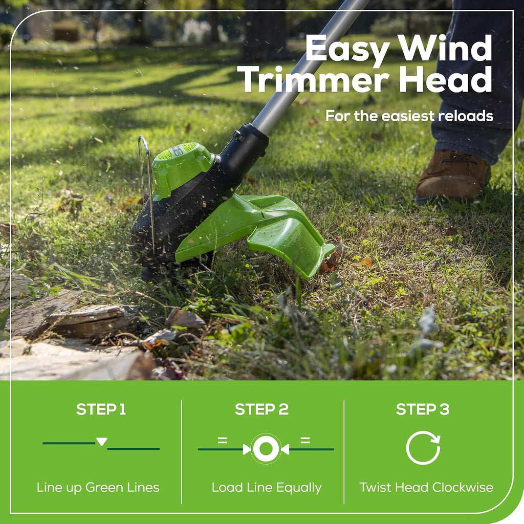 Greenworks 60V Cordless Yard Tool Combo Kit with 4.0Ah Battery & Charger – 13' Dual-Line String Trimmer and 540 CFM Leaf Blower