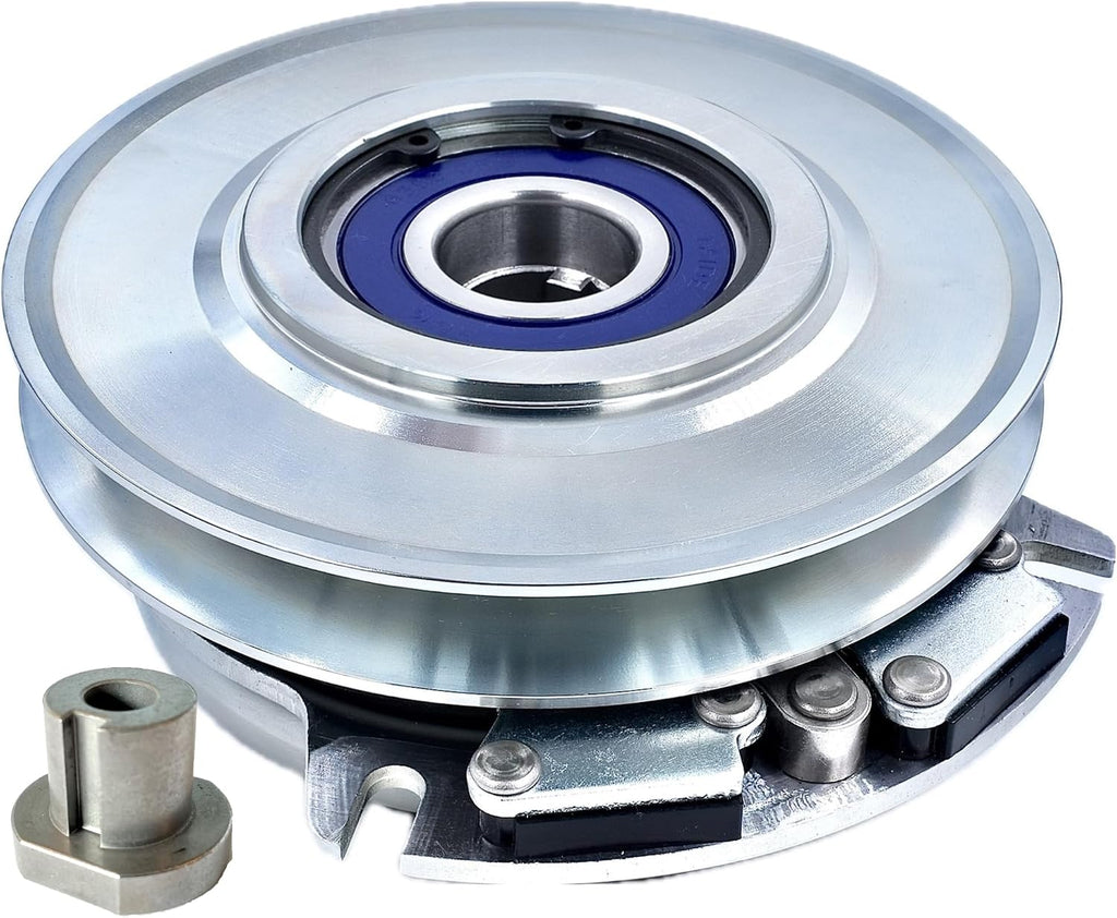 HD Switch HiTorque 210ftlbs (OEM 175) BIGBearing Billet Pulley Electric PTO Clutch 5218-44 - 5218-49 - 5218-215 Replaces Warner w/Larger & Replacable Pulley Bearing, 1' Crankshaft Lawn Mower Clutch