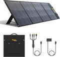 200W Portable Solar Panel, Foldable 200W Solar Panel Kit with XT60/DC7909/Anderson Cable & USB-C PD 60W, 23.5% High-Efficiency Monocrystalline Solar Charger for Power Station, RV, Camping, IP65
