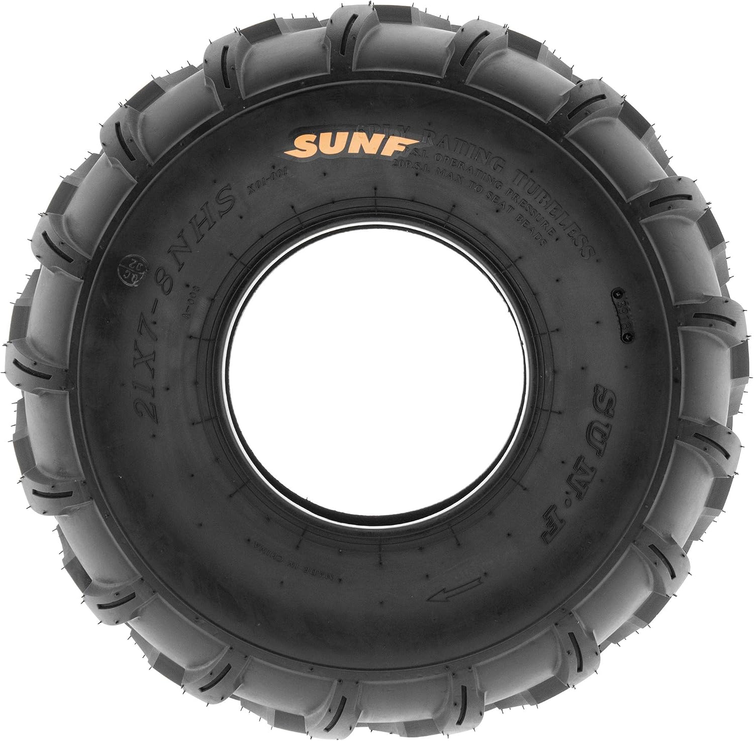 SunF Set of 2 ATV Tires 21x7-8 Lawn Mower Off-Road Tires 6 ply-A003