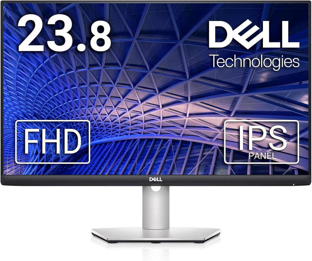 Dell S2421HS Full HD 1920 x 1080, 24-Inch 1080p LED, 75Hz, Desktop Monitor with Adjustable Stand, 4ms Grey-to-Grey Response Time, AMD FreeSync, IPS Technology, HDMI, DisplayPort, Silver, 24.0' FHD