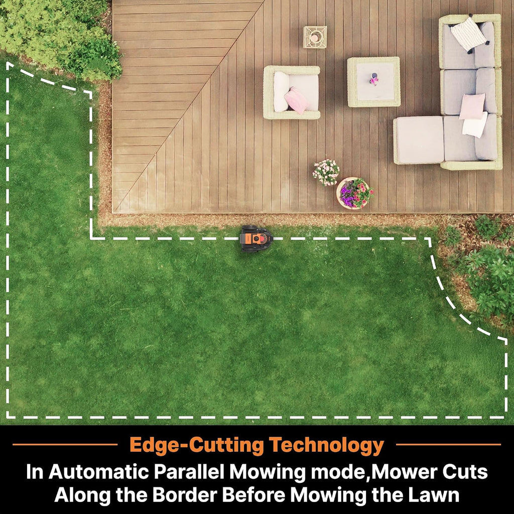 LawnMaster OcuMow 400 Series Robot Lawn Mower with Optical Navigation & Systematic Cutting – VBRM601YCM AD