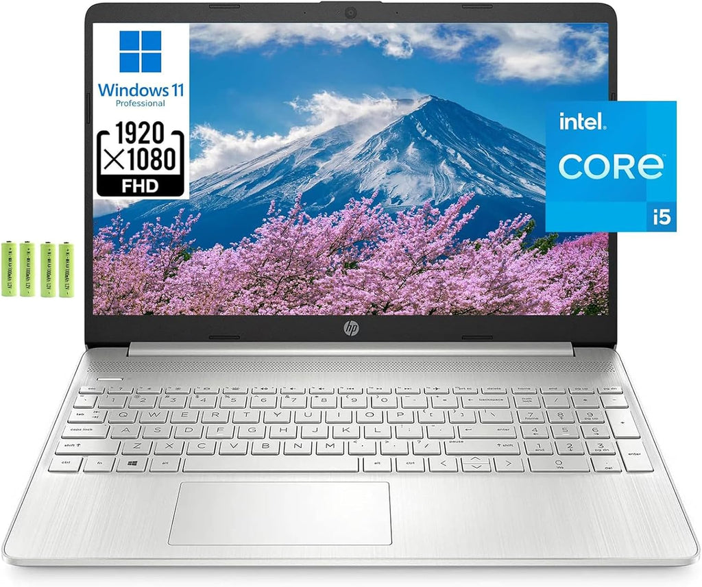 HP Windows 11 Pro 15 15.6' FHD Business Laptop Computer,11th Gen Intel Core i5-1135G7, 16GB RAM 512GB SSD, Intel Iris Xe Graphic, Numeric Pad, Long Battery Life, Wi-Fi 5, Bluetooth 4.2, USB, w/Battery