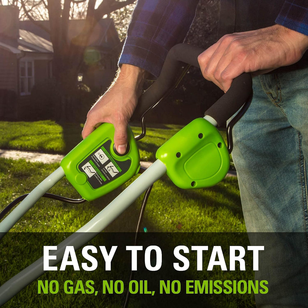 Greenworks 10 Amp 14' Corded Electric Dethatcher (Stainless Steel Tines)