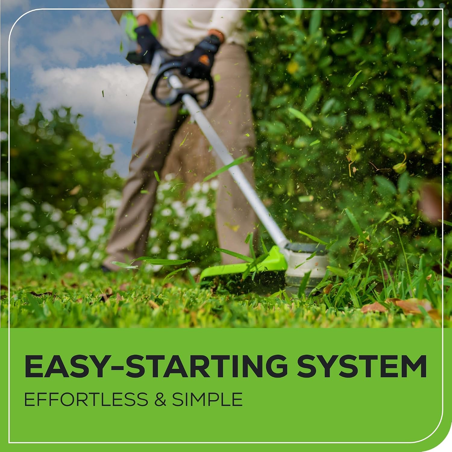 Greenworks 60V 16' Brushless Cordless String Trimmer - 65min Runtime for 2-Mile Fence Lines & Large Properties, 2X Quieter Than Gas, 2.5Ah Battery/Charger Included