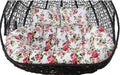 ZTGL Hammock Swing Chair Cushion, Double Egg Chair Cushion Replacement, Outdoor Patio Wicker Loveseat Hanging Swing Egg Chairs for 2 Persons Patio Backyard Balcony,Flower e