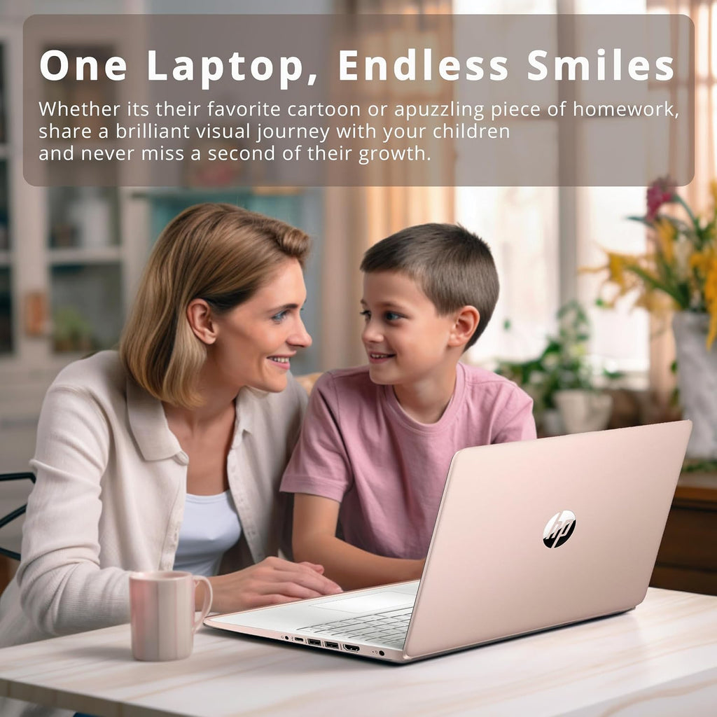 HP Stream 14″ HD Busines Laptops, Intel Celeron Processor, 8GB RAM, 1TB Storage (64GB eMMC + 1TB Docking Station Set), Intel UHD Graphics, 720p Webcam, WiFi, HDMI, Win 11, Gold