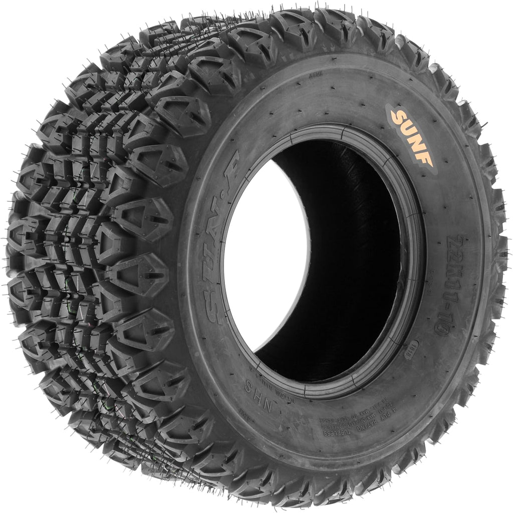 [Set of 2] SunF 20x10-8 20x10x8 ATV UTV Tires 4 Ply Golf Cart Lawn Mower Quad G003 [ Rim(s) NOT included ]