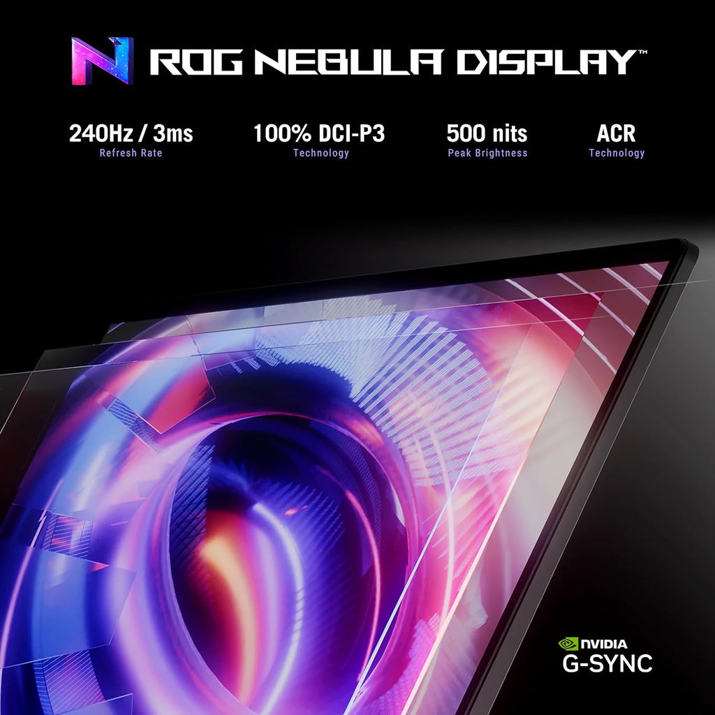 ASUS ROG Strix G16 (2025) Gaming Laptop, 16' ROG Nebula Display 16:10 2.5K 240Hz/3ms, NVIDIA® GeForce RTX™ 5070 Laptop GPU, Intel® Core™ Ultra 9 275HX, 32GB DDR5, 2TB Gen 4 SSD, Wi-Fi 7, Win 11 Pro