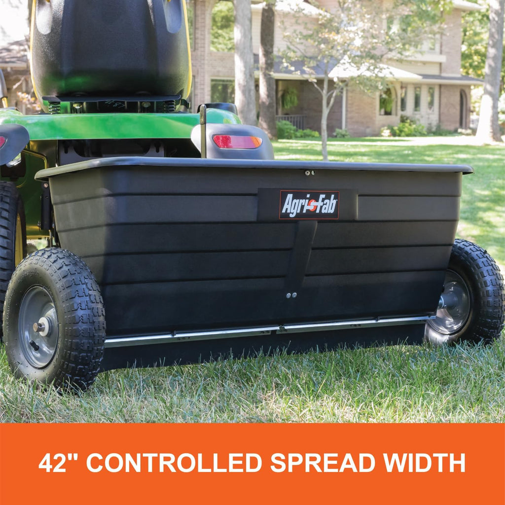 Agri-Fab 45-0288 175 lb. Tow-Behind Lawn & Garden Drop Spreader for Seed,Fertilizer, Salt, Ice Melt; Designed to Pull Behind Lawn & Garden Tractors