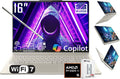 Lenovo Yoga 7 2-in-1 AI PC Copilot Laptop, 16' 2K LCD Touchscreen, AMD Ryzen AI 5 340, AMD Radeon 840M, 16GB LPDDR5X, 512GB SSD, WiFi 7, Backlit KB, Fingerprint, 1080P Webcam, W/128 PSD, Win 11 Home