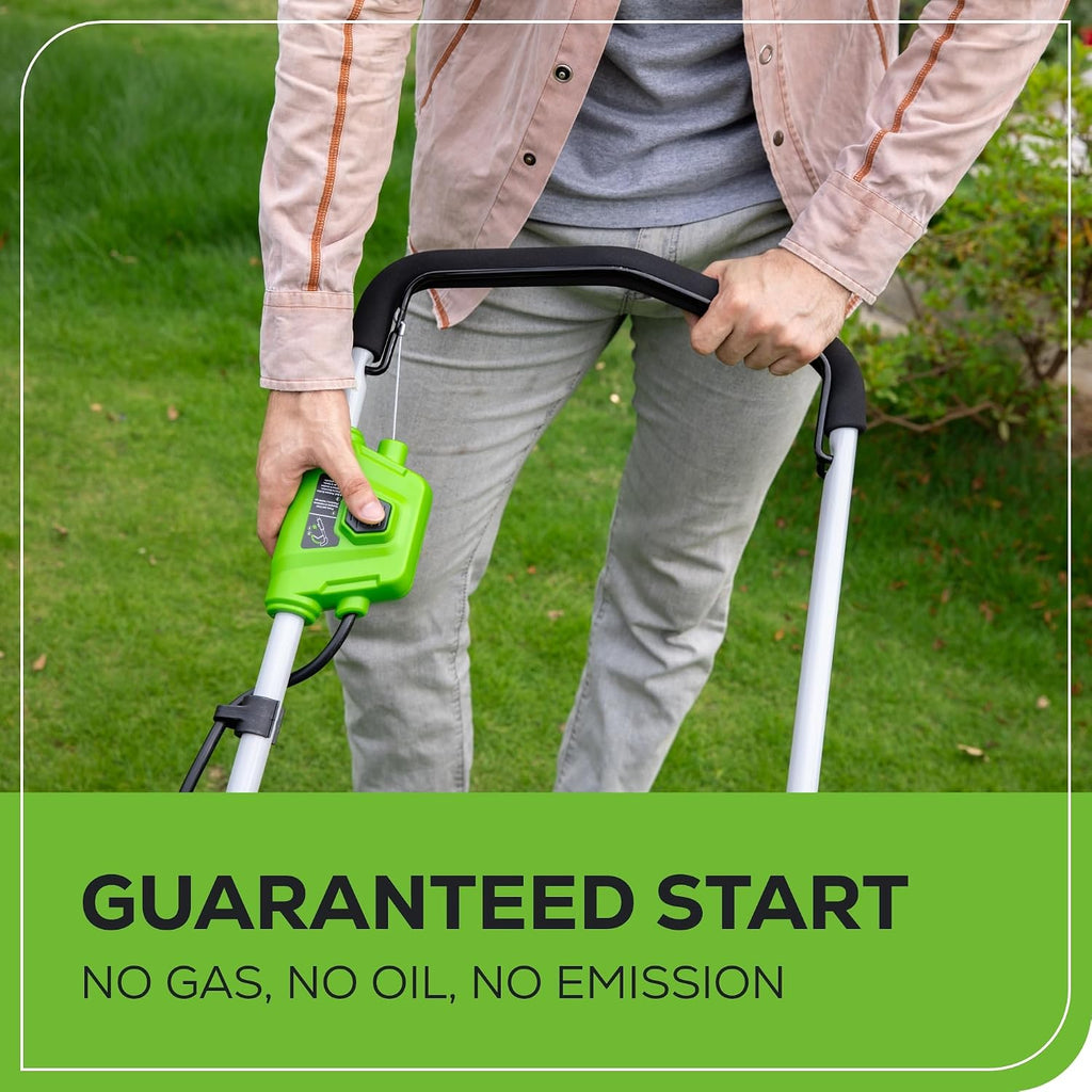 Greenworks 40V 16' (Push) Cordless Lawn Mower, 4.0Ah Battery (1/3 Acre, Push Button Start, Compatible with 75+ Tools)