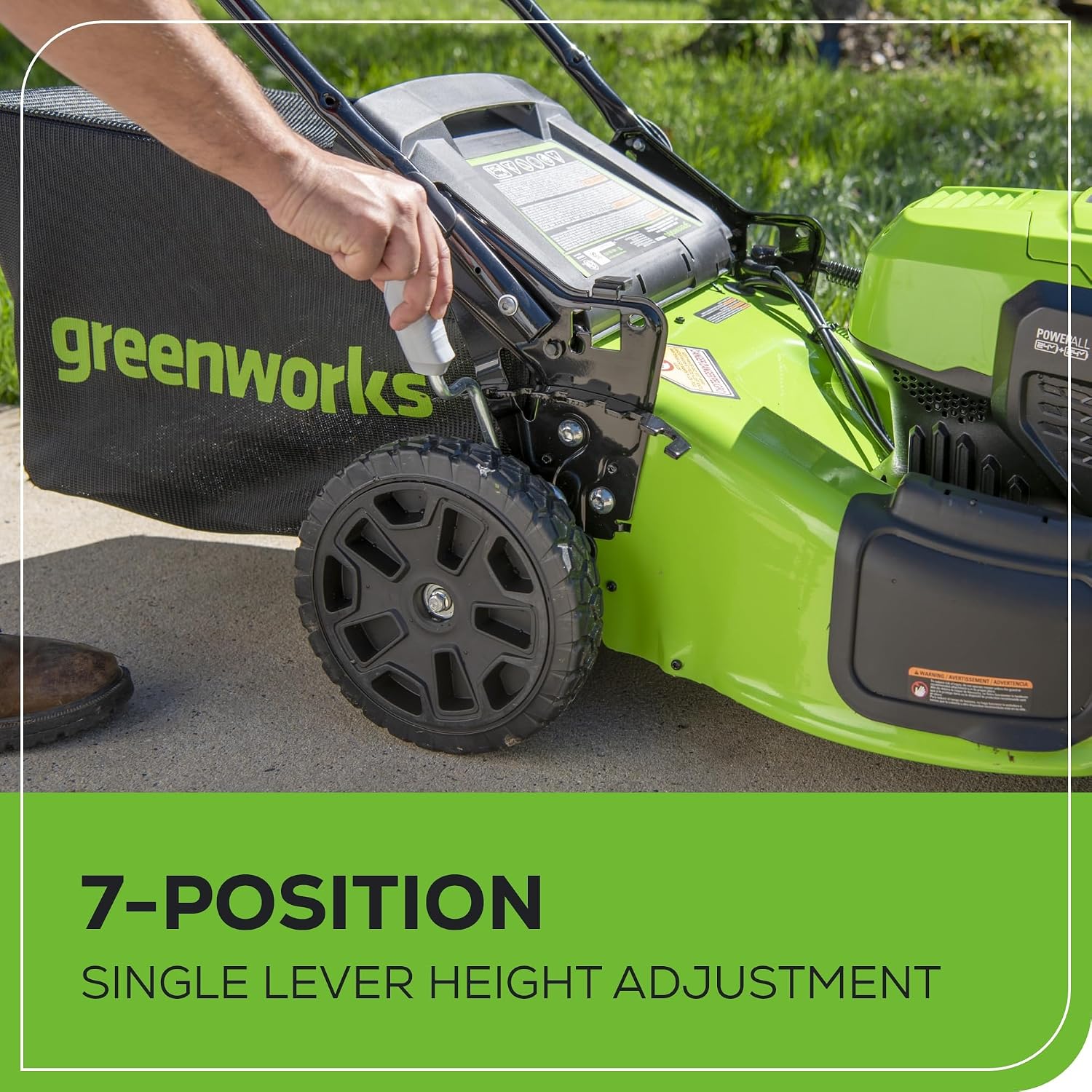 Greenworks 48V (24V x 2) 20' Brushless Cordless (Push) Lawn Mower (LED Headlight), (2) 4.0Ah Batteries and Dual Port Rapid Charger Included (200+ Compatible Tools)
