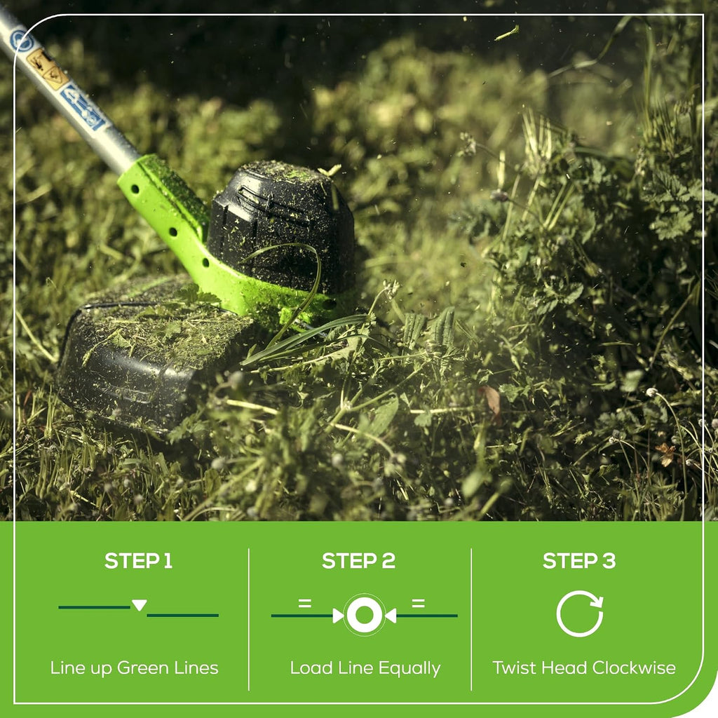 Greenworks 40V Cordless Yard Tool Combo Kit with 2.0Ah Battery & Charger – 12' Auto Feed String Trimmer and 390 CFM Leaf Blower, Lightweight Design