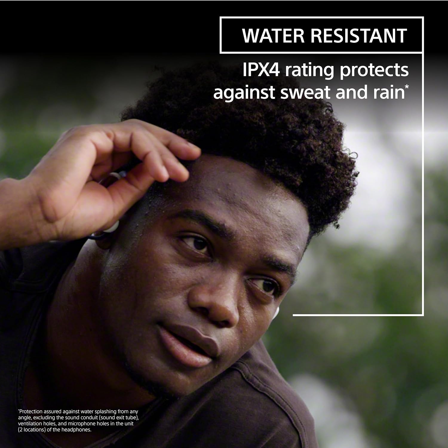 Sony Float Run Open-Ear Bluetooth Wireless Sport Headphones for Running and Exercise with Mic and IPX4 Water Resistance, WIOE610/B