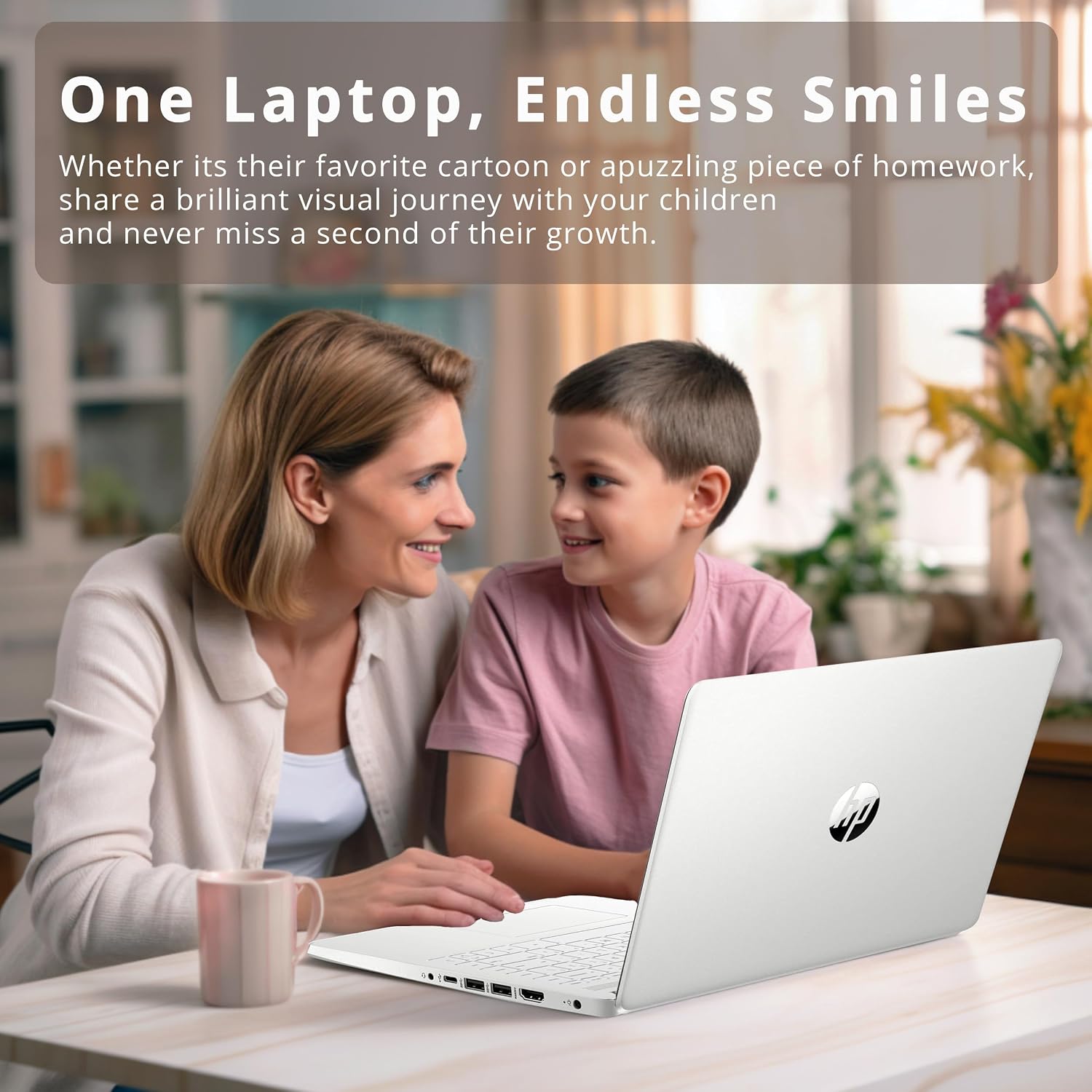 HP 14' FHD Anti-Glare Laptop, Intel i3-1215U, 16GB RAM, 512GB PCIe SSD, Intel UHD Graphics, Backlit Keyboard, HD Webcam, Wi-Fi, Bluetooth, Sliver, Windows 11 (Renewed)