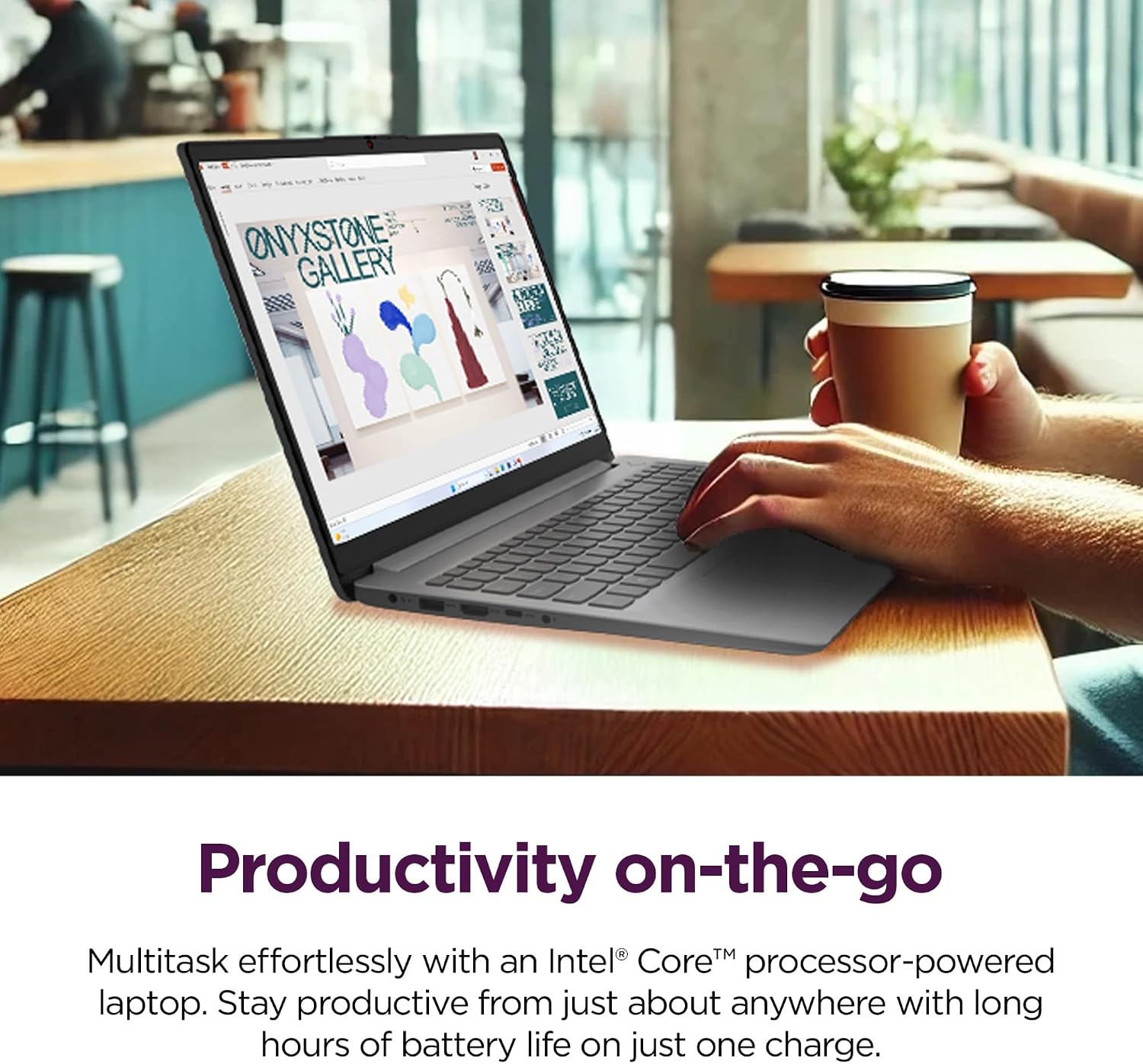 Lenovo Touchscreen Laptop with Lifetime Office 365 for The Web - IdeaPad 3i - Intel Core i3 Processor - 15.6' Full HD - 12GB RAM - 256GB SSD - Bluetooth - Webcam - Windows 11 no Mouse