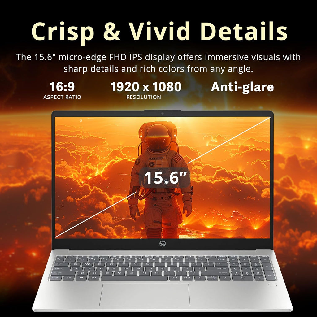 HP Pavilion 15.6' FHD Laptop, Intel i3-N305, 32GB RAM, 1.16TB Storage(1TB SSD+160GB Docking Station Set), Intel UHD Graphics, Fingerprint Reader, Num Pad, Webcam, Wi-Fi 6, Silver, Windows 11