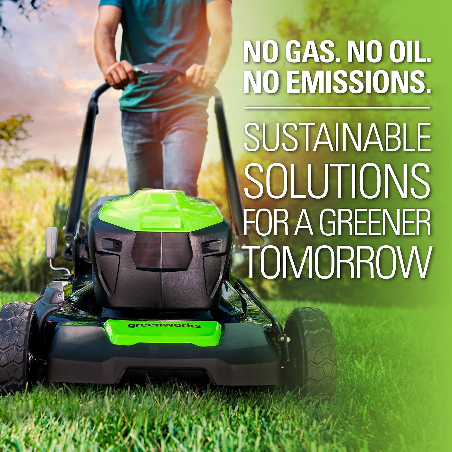 Greenworks 48V 20' Brushless Cordless Self-Propelled Lawn Mower, (2) 5.0Ah USB Batteries (USB Hub) and Dual Port Rapid Charger Included (2 x 24V)