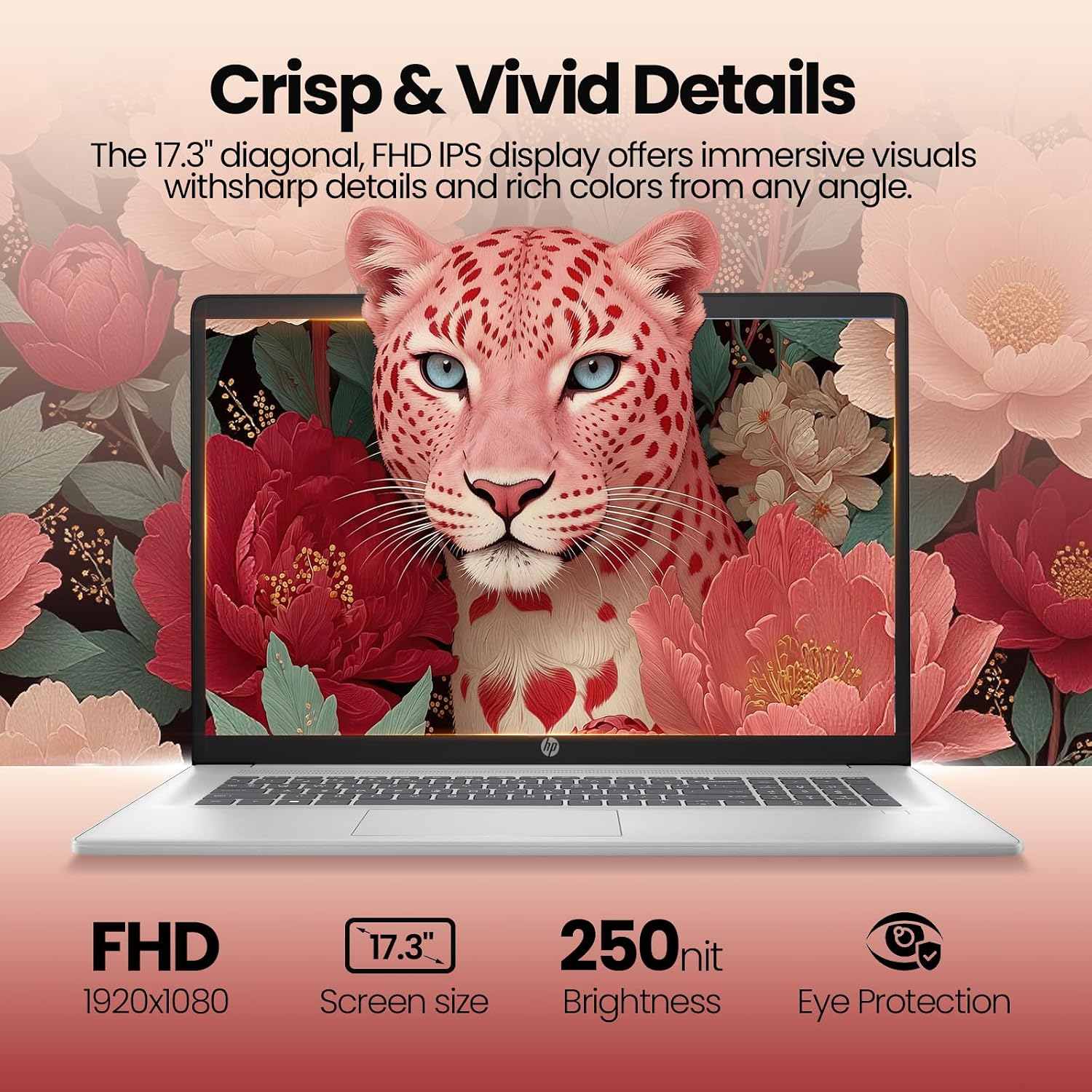 HP 17.3-inch Business Laptop 2026, Intel 10-Core i5-1334U, 20GB RAM, 512GB SSD, 17.3' FHD Anti-Glare Display, Backlit Keyboard, Fingerprint Reader, Wi-Fi 6, Windows 11 Pro, Business & Student Notebook