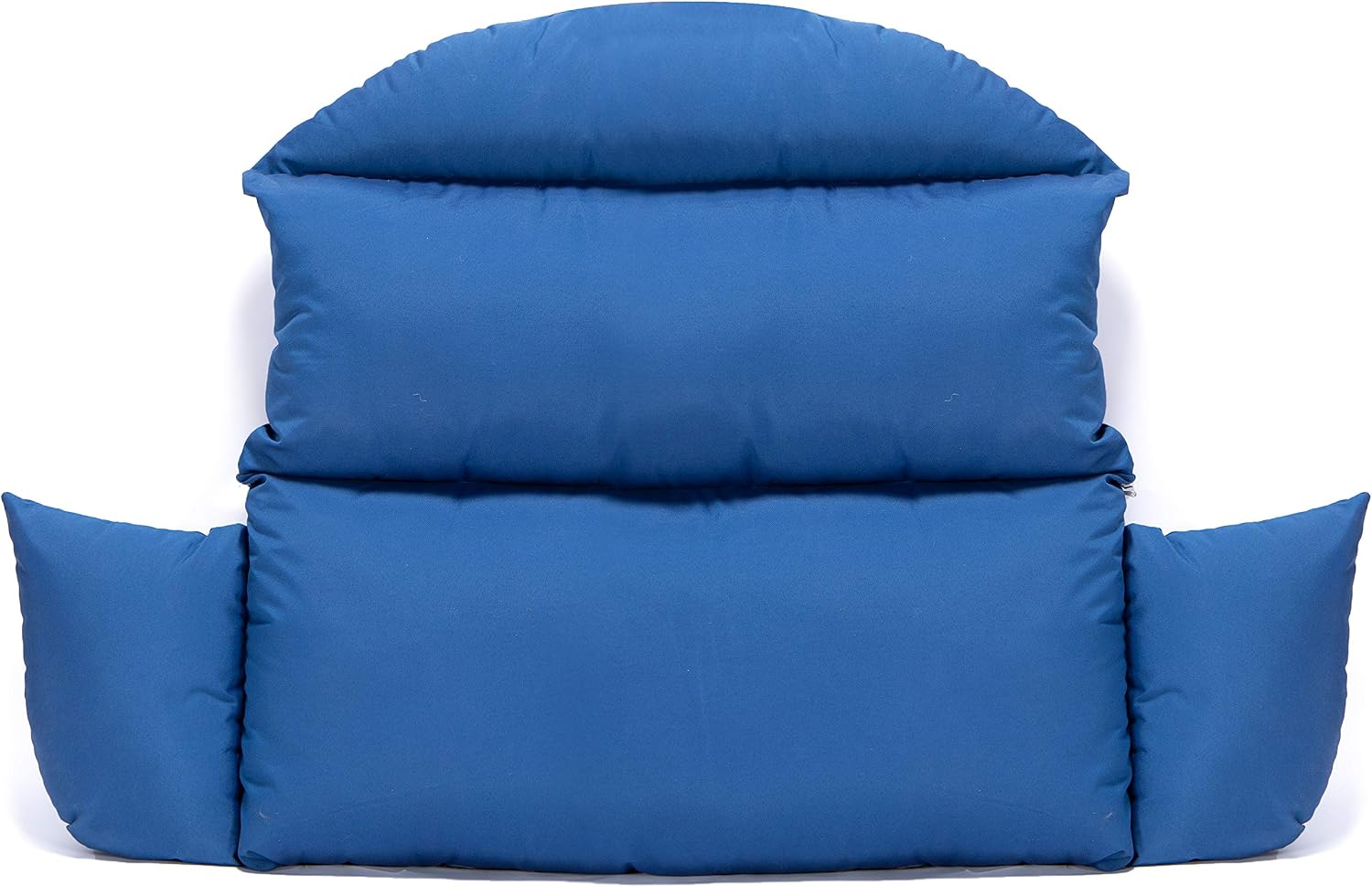 LeisureMod 2 Person Hanging Egg Chair Cushion - Blue, Soft Cotton Filling, Quick-Drying & Weather-Resistant, Machine Washable