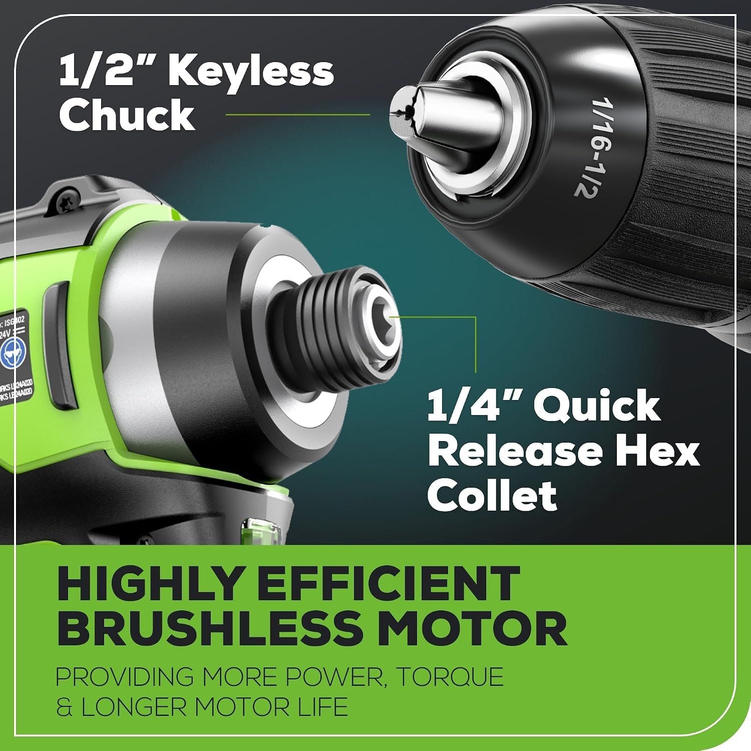 Greenworks 48V (24V x 2) Electric Lawn Mower Combo Kit - 20' Mower, 12' String Trimmer, 320 CFM Blower, 1/2' Drill, 1/4' Impact Driver, 1-1/8' Reciprocating Saw - 5 Batteries, 3 Chargers